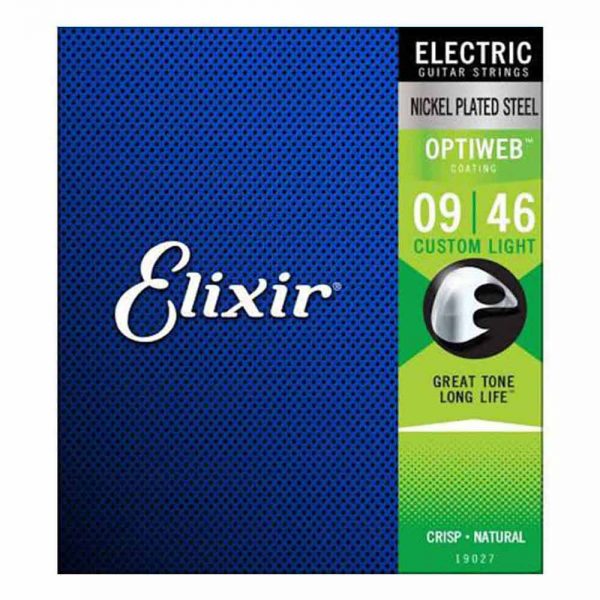 סט מיתרים לגיטרה חשמלית אליקסיר ELIXIR 19027 Electric OPTIWEB® Coated strings - 09-46