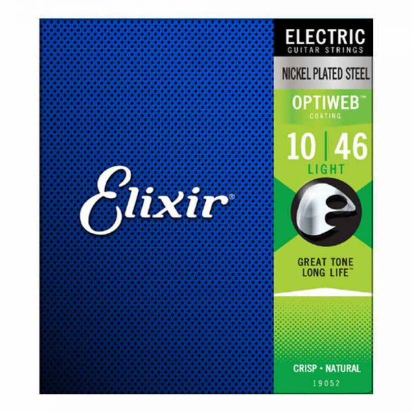 סט מיתרים לגיטרה חשמלית אליקסיר ELIXIR 19052 Electric OPTIWEB® Coated strings - 10-46