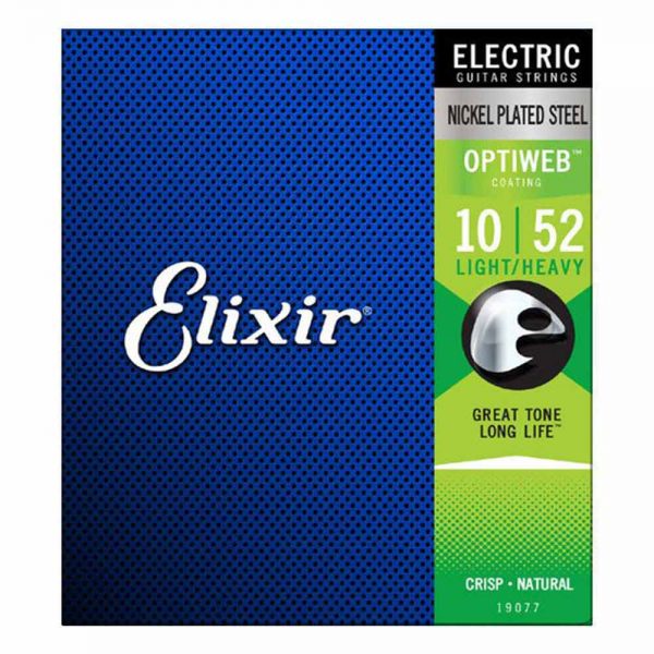 סט מיתרים לגיטרה חשמלית אליקסיר ELIXIR 19077 Electric OPTIWEB® Coated strings - 10-52