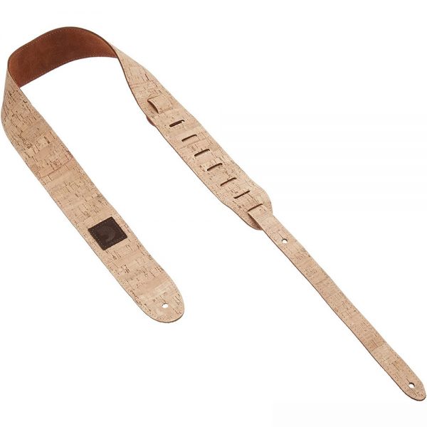רצועת עור זמש לגיטרה דדריו פלנט ווייבס - Daddario Planet Waves 20SD04 Leather Suede Cork Design Strap