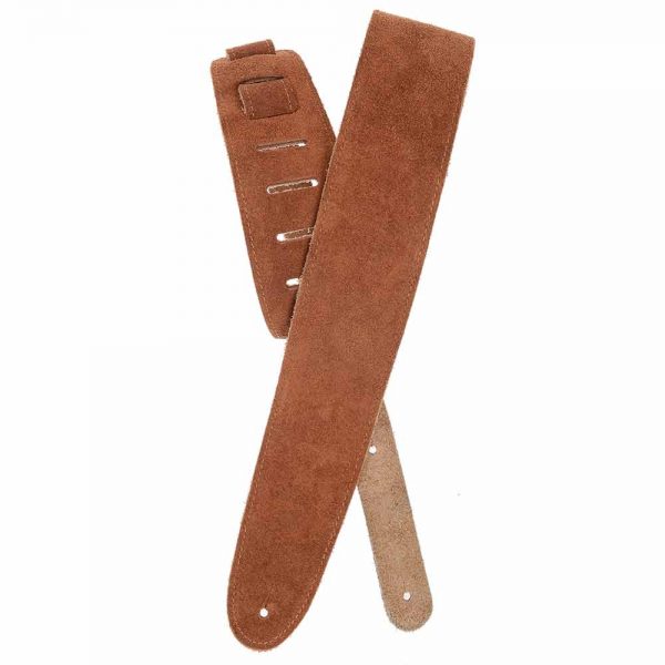 רצועת עור זמש דבש לגיטרה דדריו פלנט ווייבס - Daddario Planet Waves 25SS02-DX Honey Leather Suede Strap