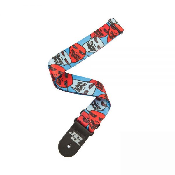רצועת בד לגיטרה דדריו פלנט ווייבס - Daddario Planet Waves 50JS11 JOE SATRANI GUITAR STRAP, GHOST