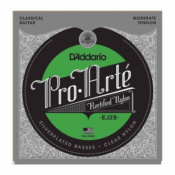 סט מיתרים לגיטרה קלאסית דדריו - Daddario EJ29 Rectified Nylon Classic Guitar Strings