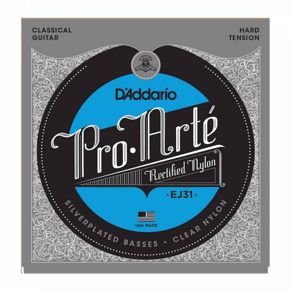 סט מיתרים לגיטרה קלאסית דדריו - Daddario EJ31 Rectified Nylon Classic Guitar Strings