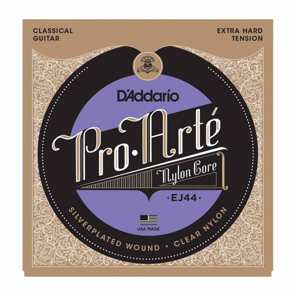 סט מיתרים לגיטרה קלאסית דדריו - Daddario EJ44 Pro Arte Nylon Core Extra Hard Tension Classic Guitar Strings