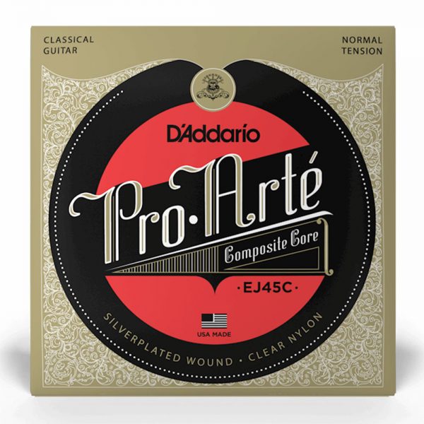 סט מיתרים לגיטרה קלאסית דדריו - Daddario EJ45C Pro Arte Composite Core Normal Tension Classic Guitar Strings