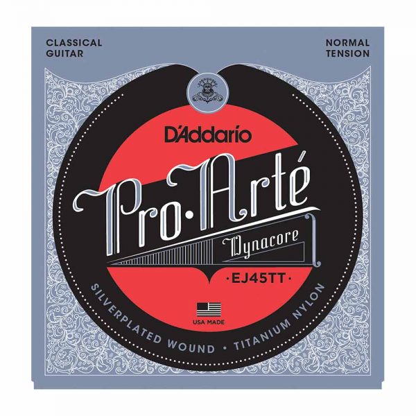 סט מיתרים לגיטרה קלאסית דדריו - Daddario EJ45TT Dynacore Classic Guitar Strings