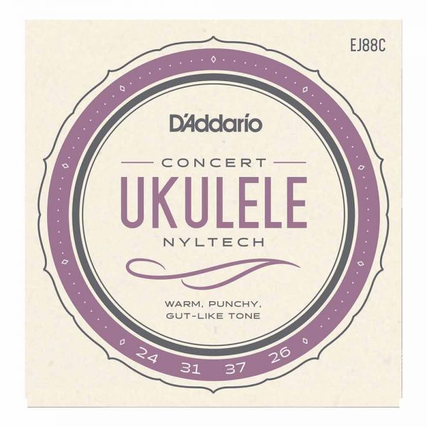 סט מיתרים ליוקולילי סופרן דדריו - Daddario EJ88C Concert Ukulele Nyltech