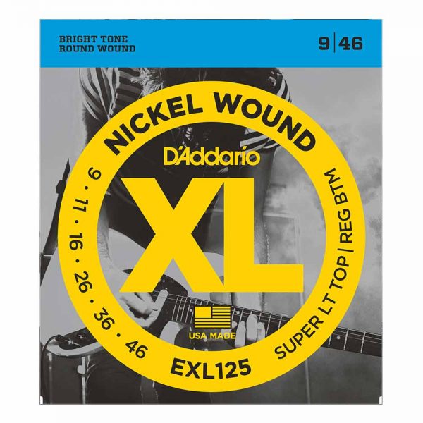 סט מיתרים לגיטרה חשמלית דדריו 09-46 - Daddario EXL125 Nickel Wound Electric Guitar Strings