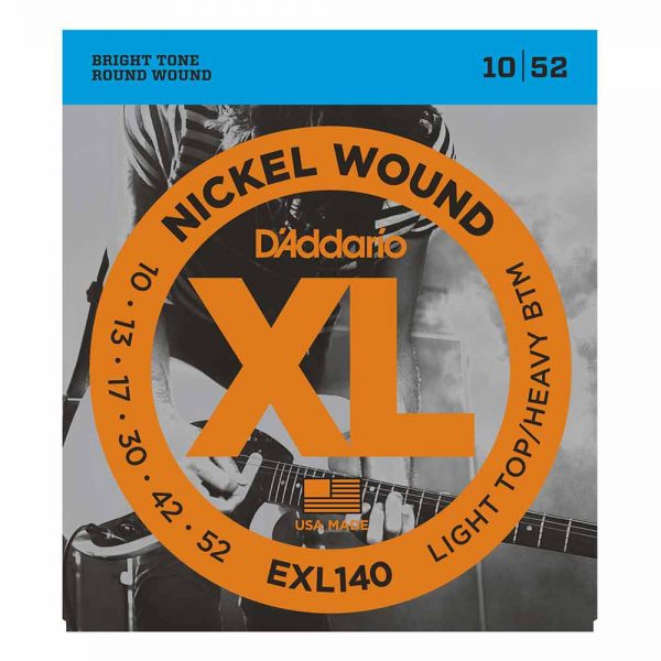 סט מיתרים לגיטרה חשמלית דדריו 10-52 - Daddario EXL140 Nickel Wound Electric Guitar Strings