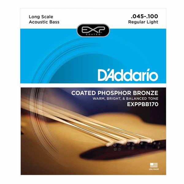 סט מיתרים לגיטרה בס אקוסטית דדריו 45-100 - Daddario EXPPBB170  Bass Guitar Strings