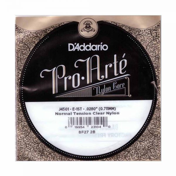 מיתר בודד E-1 ( ראשון ) לגיטרה קלאסית דדריו Daddario J4501 Nylon Single -