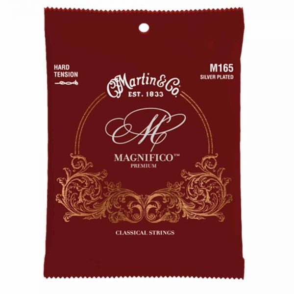 סט מיתרים לגיטרה קלאסית מרטין - Martin M165 Hard Tension Magnifico Classical Guitar Strings