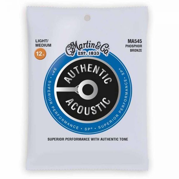 סט מיתרים לגיטרה אקוסטית מרטין Martin MA545 Phosphor Bronze Acoustic Guitar Strings - 12.5-55