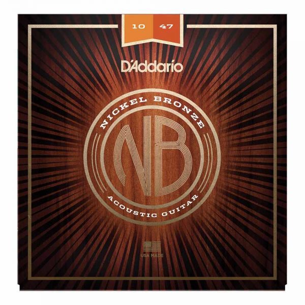 סט מיתרים לגיטרה אקוסטית דדריו 10-47 - Daddario NB1047 Nickel Bronze Acoutic Guitar Strings