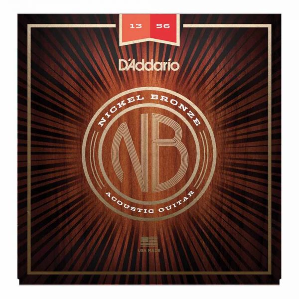 סט מיתרים לגיטרה אקוסטית דדריו 13-56 - Daddario NB1356 Nickel Bronze Acoutic Guitar Strings