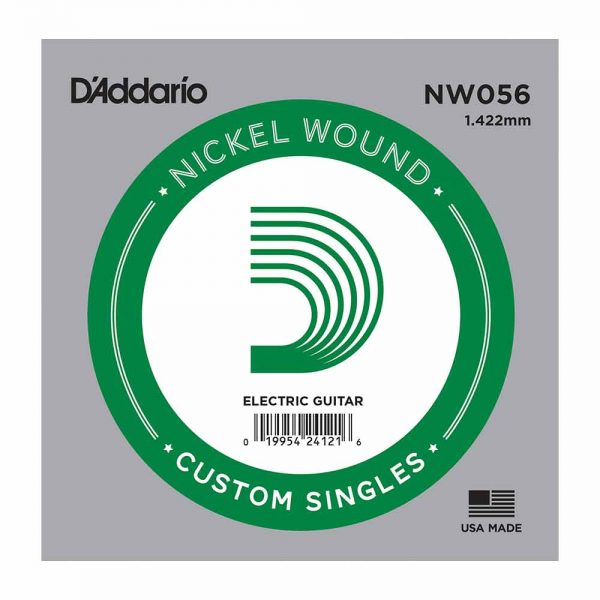 מיתר בודד לגיטרה חשמלית דדריו 0.56 - Daddario NW056 Nickel Wound Single