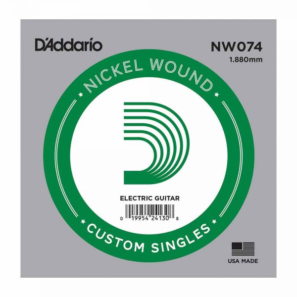 מיתר בודד לגיטרה חשמלית דדריו 0.74 - Daddario NW074 Nickel Wound Single
