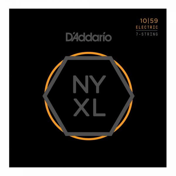 סט מיתרים לגיטרה חשמלית דדריו 10-59 - Daddario NYXL1059 7String Electric Guitar Strings