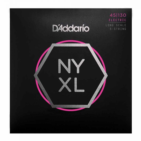סט מיתרים לגיטרה בס 5 מיתרים דדריו Daddario NYXL45130 5String Bass Guitar Strings - 45-130