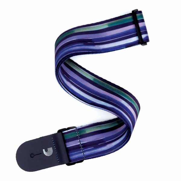 רצועת בד לגיטרה פסים דדריו פלנט ווייבס - Daddario Planet Waves P20W1504 Line Art Strap