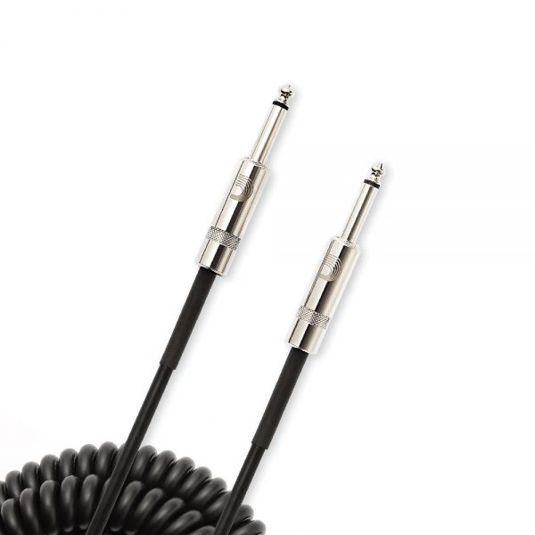 כבל מקורזל לגיטרה 9m דדריו פלנט ווייבס - Daddario Planet Waves PW-CDG-30BK Coiled Cable