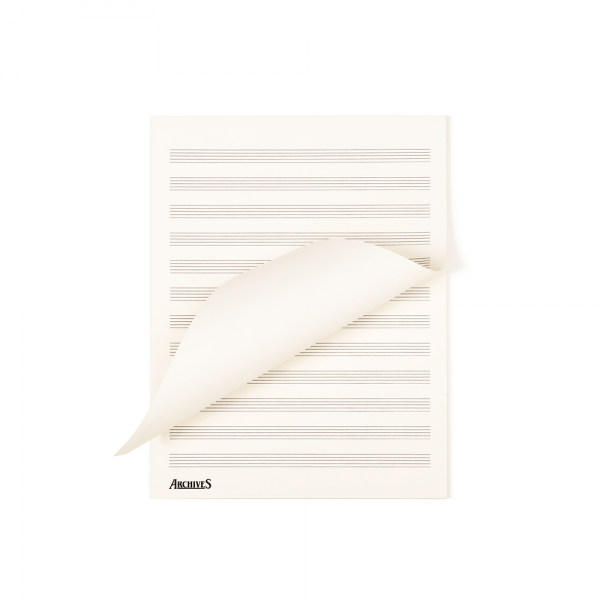 מחברת תווים 12 שורות 50 עמודים נתלשים A4 דדריו - D'Addario ARCHIVES SL12S Tear Away Paper Pad