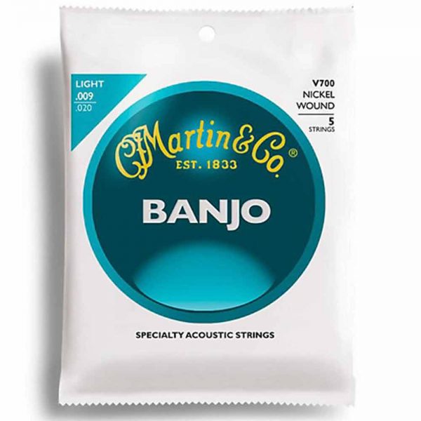 סט מיתרים לבנג'ו מרטין - Martin V700 Nickel Wound Banjo Strings