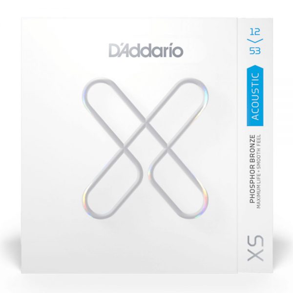 סט מיתרים לגיטרה אקוסטית דדריו 12-53 - Daddario XSAPB1253 Acoustic Guitar Strings