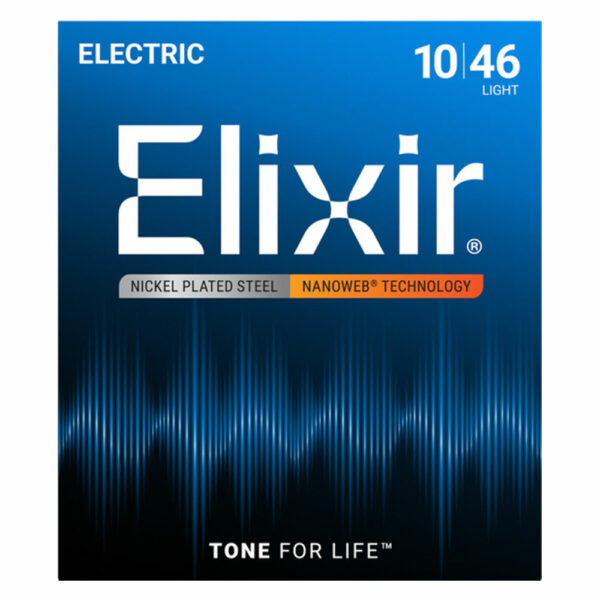 סט מיתרים לגיטרה חשמלית אליקסיר ELIXIR 12052 Electric NANOWEB® Coated strings - 10-46