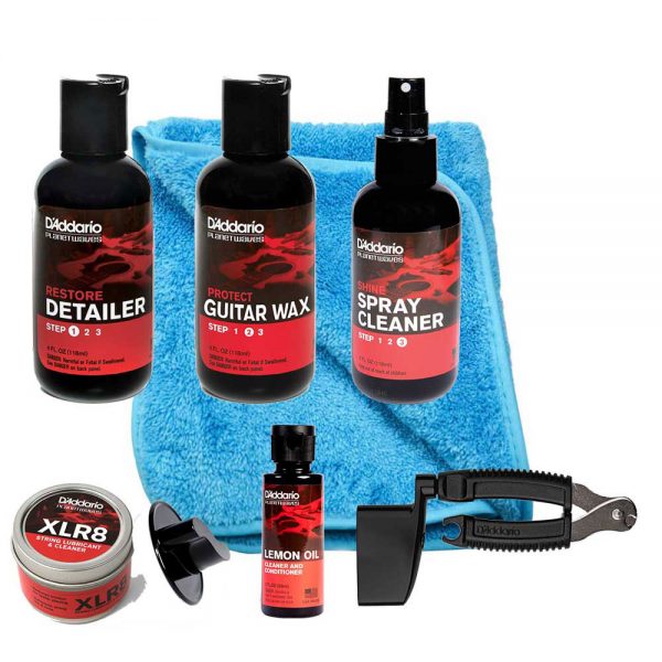 חבילת טיפוח פרימיום לבסיסט - Daddario Planet Waves B-KIT-3 Premium Bass Guitar Maintenance Kit