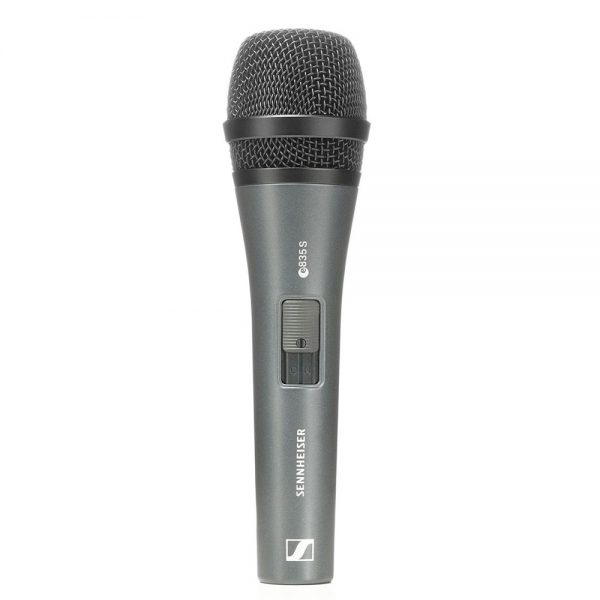 מיקרופון שירה דינמי סנהייזר - Sennheiser e-835-S Dynamic Live Vocal Microphone With on/off Switch