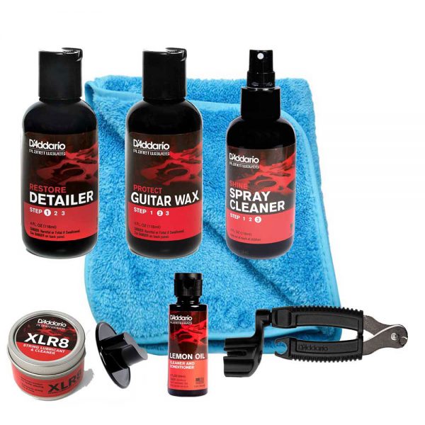 חבילת טיפוח פרימיום לגיטריסט - Daddario Planet Waves G-KIT-3 Premium Guitar Maintenance Kit