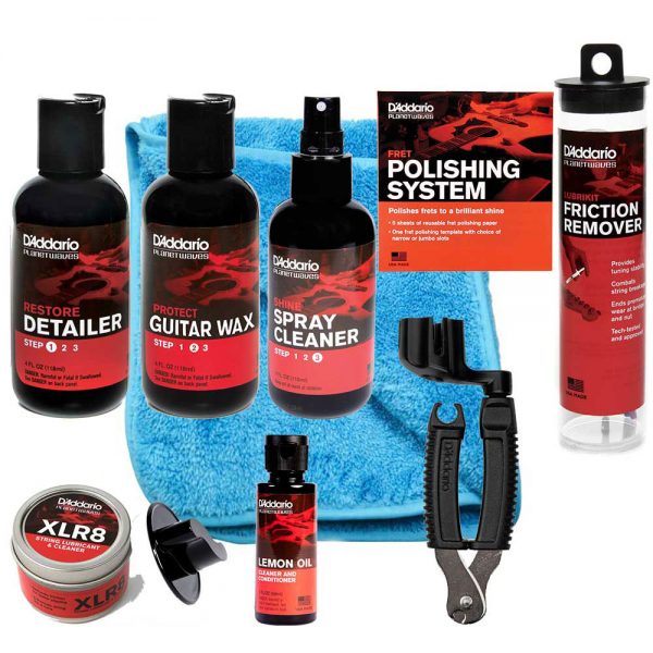 חבילת טיפוח מקצועית לגיטריסט - Daddario Planet Waves G-KIT-4 Professional Guitar Maintenance Kit