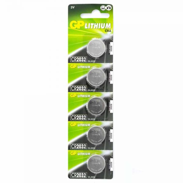סוללות לטיונר 5 - Lithium battery GP-CR2032 5PACK
