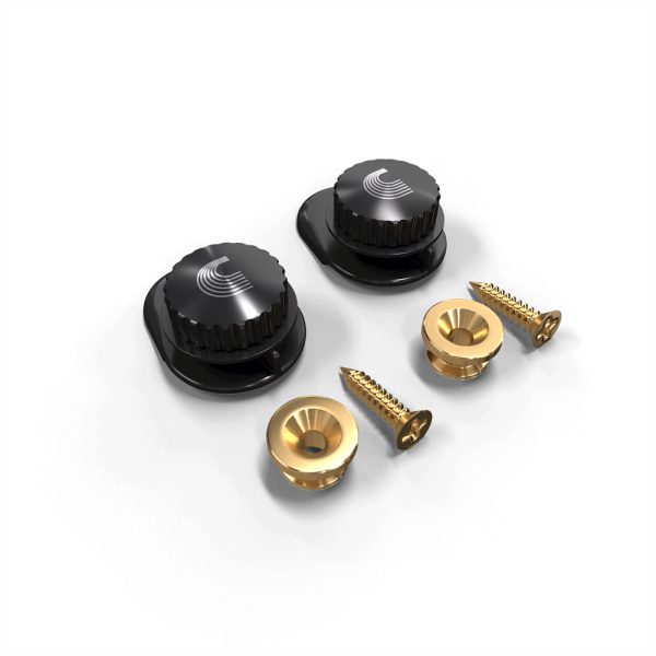 סט נועלי רצועה זהב דדריו - D'Addario Planet Waves PW-SLS-03 Universal Strap lock Gold