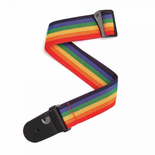 רצועה בצבעי קשת לגיטרה דדריו פלנט ווייבס - Daddario Planet Waves PWS111 Nylon Strap Rainbow
