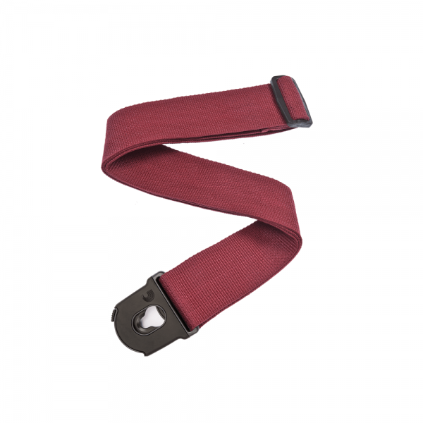 רצועה ננעלת לגיטרה דדריו פלנט ווייבס - Daddario Planet Waves PWSPL201 Planet Lock Red