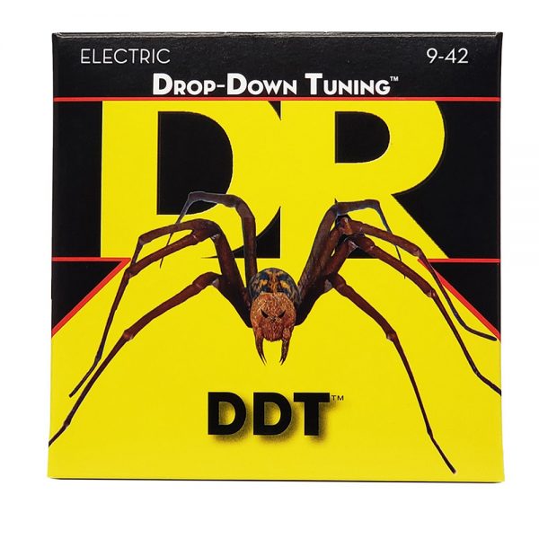 סט מיתרים לגיטרה חשמלית די.אר 9-42 - DR DDT-9 Drop Down Tuning Electric Guitar Strings