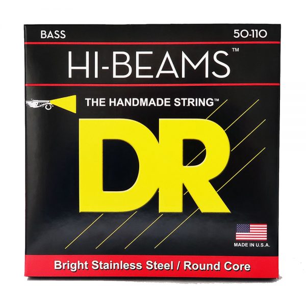 סט מיתרים לגיטרה בס די.אר 50-110 - DR ER-50 Hi Beams Heavy Bass Guitar Strings