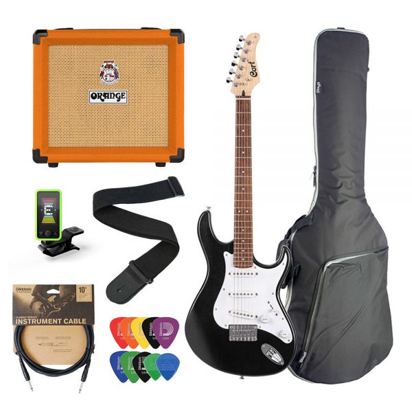 חבילת גיטרה חשמלית+מגבר ואביזרים מפנקים- Cort G100-PACK