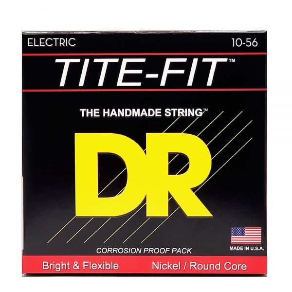 סט מיתרים לגיטרה חשמלית די.אר 10-56 - DR JH-10 Tite-Fit Electric Guitar Strings