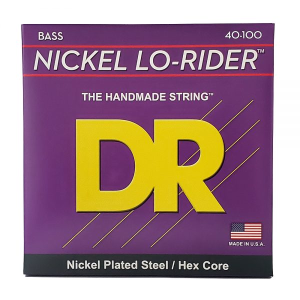 סט מיתרים לגיטרה בס די.אר 40-100 - DR NLH-40 Nickel Lo-Rider Bass Guitar Strings