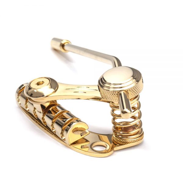 גשר טרמולו מוזהב לגיטרת הארד טייל -  Duesenberg TM85G Tremolo System Les Trem II, Gold