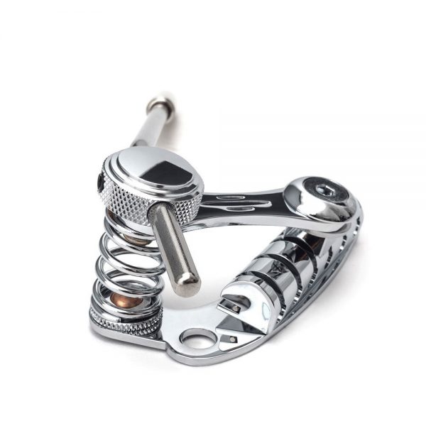 גשר טרמולו כרום לגיטרה שמאלית הארד טייל -  Duesenberg TM85LC Tremolo System Les Trem II, Chrome