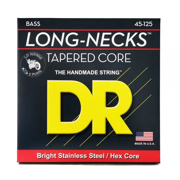 סט מיתרים לגיטרה בס 5 מיתרים די.אר 45-125 - DR TMH5-45 Long Necks Tapered Guitar 5Strings