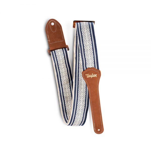 רצועת כותנה לבן וכחול לגיטרה טיילור - Taylor 4006-20 - Taylor Academy Strap