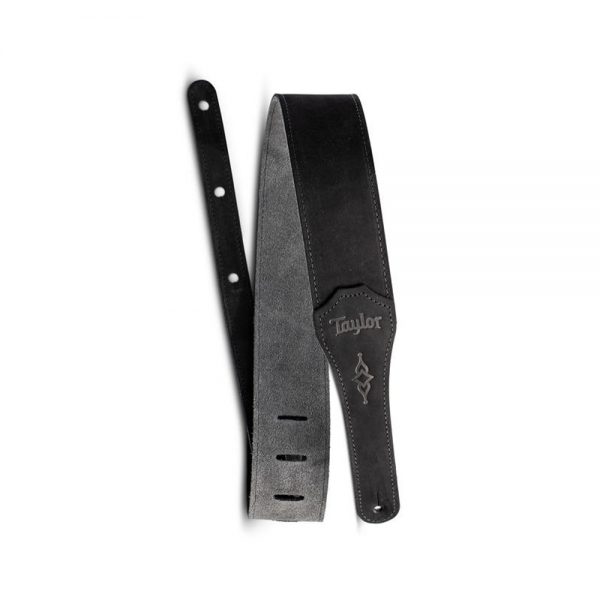 רצועת עור משופשף שחור לגיטרה טיילור - Taylor 4104-25 - Gemstone Strap