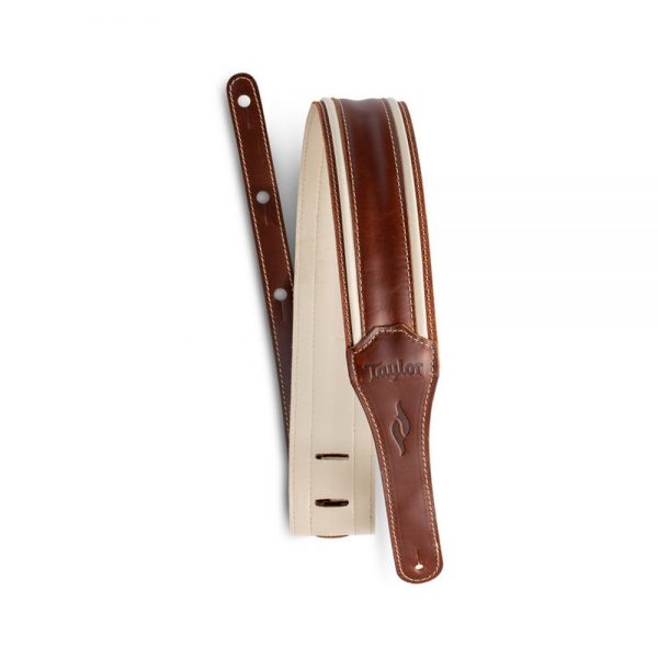 רצועת עור חום קרם לגיטרה טיילור - Taylor 4113-25 - Element Leather Strap