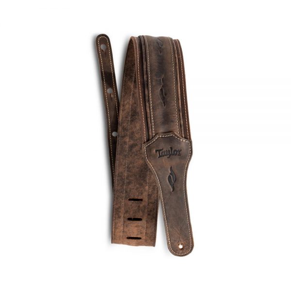 רצועת עור חום כהה לגיטרה טיילור - Taylor 4115-30 - Element Leather Strap